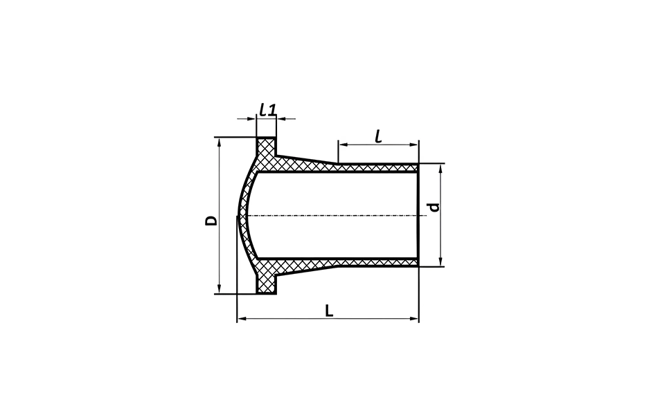 Заглушка литая Вода ПЭ100 SDR 11 110 мм
